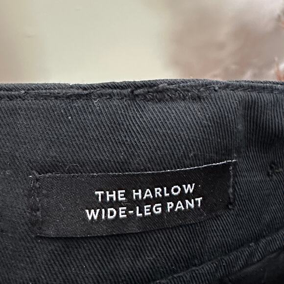 MADEWELL The Harlow Wide Leg Pant Drapey Twill Black Sz 4 {AA34} - Picture 5 of 5